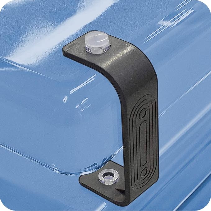 Acrimet Traditional 4 Tier Letter Tray, Front Load Design, A4 Letter Size, Desktop Organizer (Plastic) (Clear Blue Color)