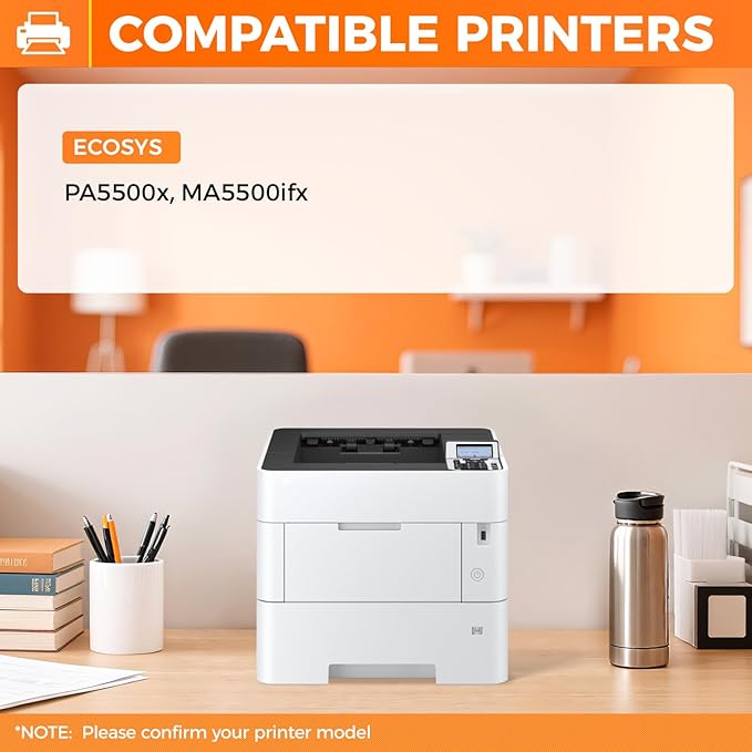 TK-3432 TK3432 Toner Cartridge Black 2-Pack High Yield with Chip Replacement for Kyocera TK-3432 1T0C0W0US0 Compatible with Kyocera ECOSYS PA5500x MA5500ifx Laser Printers,21,000 Pages Monochrome Ink