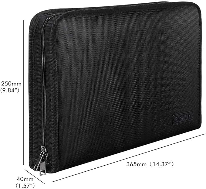 ENGPOW Expanding File Folder Important Document Organizer Fireproof Document Bag-A4 Size, 25 Pockets,Color Labels,Non-Itchy Silicone Coated Portable Filing Organizer Folder(14.3" x 9.8")