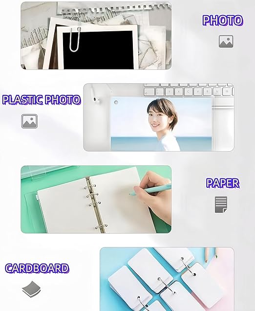 Single Hole Punch, Heavy Duty Hole Puncher Handheld Paper Punch Small Hole Puncher One Hole Punch for Crafts Cards Paper Tags Scrapbook - 1/4 inch (6mm)