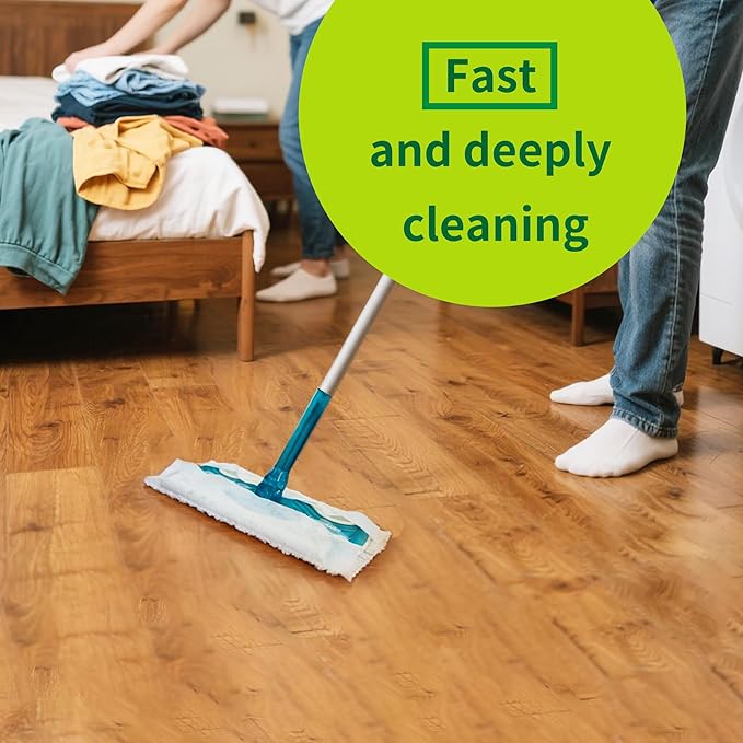Dr.Easy Microfiber Dry Sweeping Cloths,36ct Disposable Mopping Pads Refil Pack,fits SWIFFER Sweeper and Other Electrostatic Mop Heads .Bigger Size 8.8X11in,Catch& Lock Dirt & Hair.