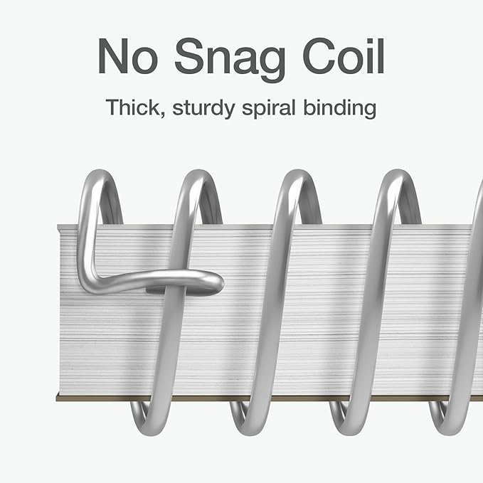Oxford Primary Ruled Spiral Notebooks, Writing/Drawing Practice for Kids, Grades Pre-K, K-2, 70 Sheets, 8 x 10.5 Inches, Black, 3 Pack (1002542)
