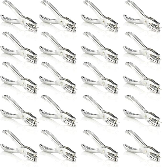 Swingline 1 Hole Punch, Hole Puncher, 5 Sheet Punch Capacity, Classic, Chrome 20-Pack (74005)