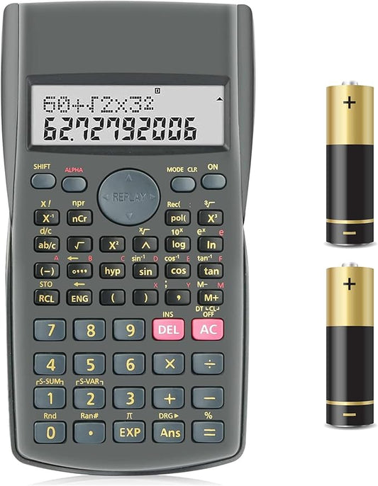 2-Line Engineering Scientific Calculator Function Calculator for School and Business (HY-82MS)