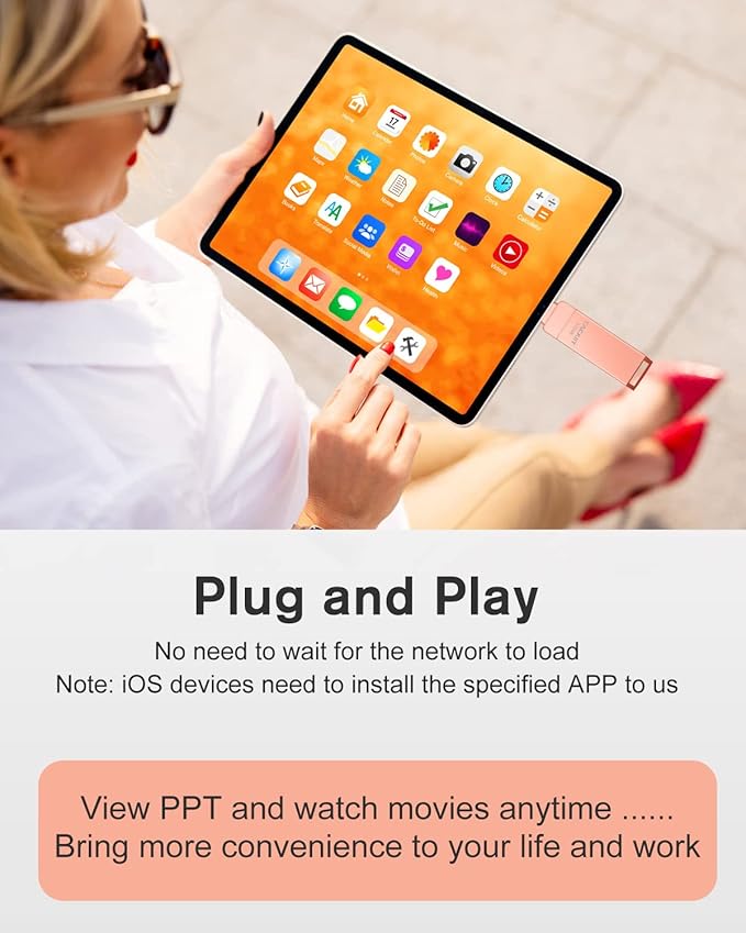 MFi Certified 512GB Flash Drives 3.0 High Speed 3ni1 USB Stick External Storage Compatible for iPhone/PC/iPad/Android/More Devices for Photos and Videos Transfer Storage Backup(512GB-Pink)