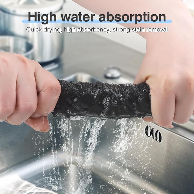 TEESOD 30 Pcs Thickened Magic Cleaning Cloth, Microfiber Streak Free Cleaning Cloths Reuseable Magic Cleaning Wipes for Windows Glass