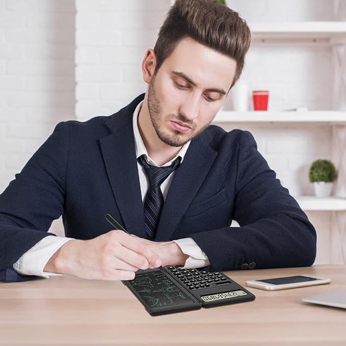 EooCoo Scientific Calculator with Notepad for Students, School Supplies 10-Digit Large Display, Math Classroom Must Haves for Primary School to College Student Use