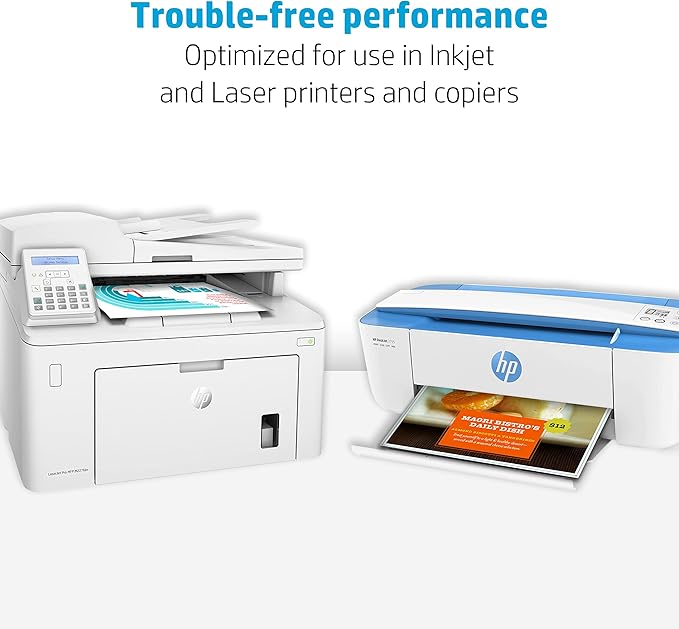 HP Printer Paper | 8.5 x 11 Paper | Premium 28 lb | 1 Ream - 500 Sheets | 100 Bright | Made in USA - FSC Certified | 205200R