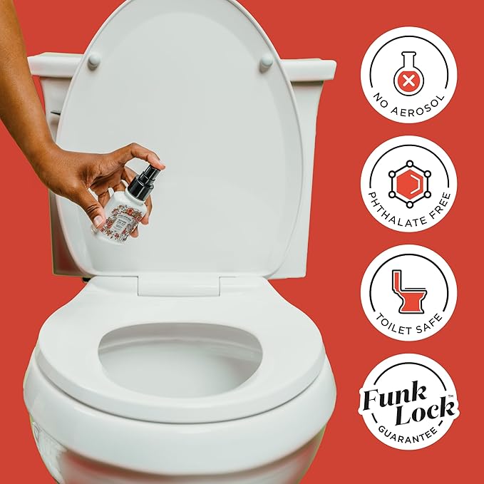 Poo-Pourri Before-You-Go Toilet Spray Refill, Tropical Hibiscus, 16 Fl Oz, Up to 800 Uses, Bathroom Odor Deodorizer with Essential Oils for Home or Work, Hibiscus, Apricot and Citrus Scent