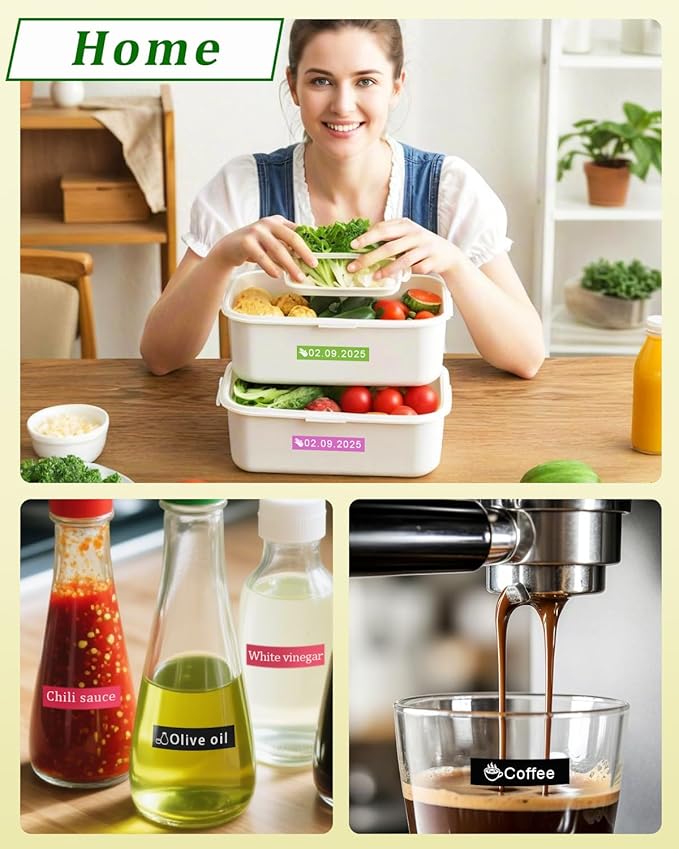 RAEMALL Compatible with Brother Label Tape TZe335 TZe435 TZe535 TZeMQG35 TZeMQP35 TZe TZ Tape, 12mm 0.47 Inch Laminated White on Color Compatible with Brother P Touch Label Maker PT-D210 H110