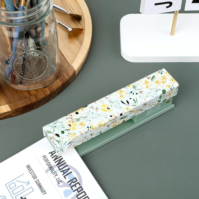 Swingline Stapler by Leah Bisch, 20 Sheet Capacity, Full Strip, Wildflowers, Colorful Fashion Design (S700034)