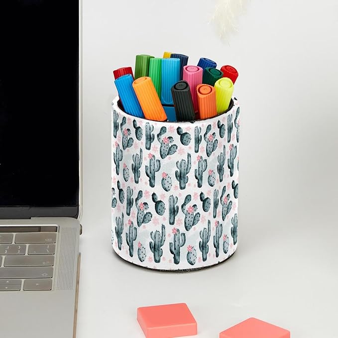 Pen Holder For Your Desk, Pencil Holder Organizes All Pens, Cactus Pen Cup For Your Office Decor