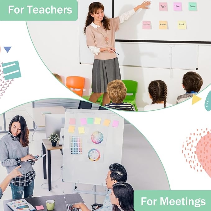 Thenshop Sticky Notes Bulk 3x3 Inches Colorful Self Stick Note Pads Paper Memo for Office School Notebook Supplies(24 Packs,Macarons Color)