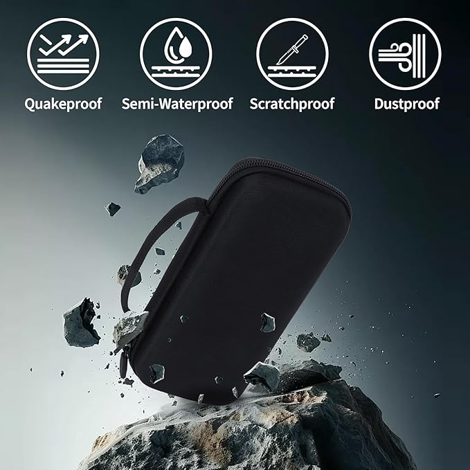 Storage Case Compatible with Texas Ti-84 Plus CE/TI-84 Plus/TI-Nspire CX II CAS/TI-Nspire CX II/TI-83 Plus/TI-89 Titanium/TI-85/TI-86 Calculator (Black)