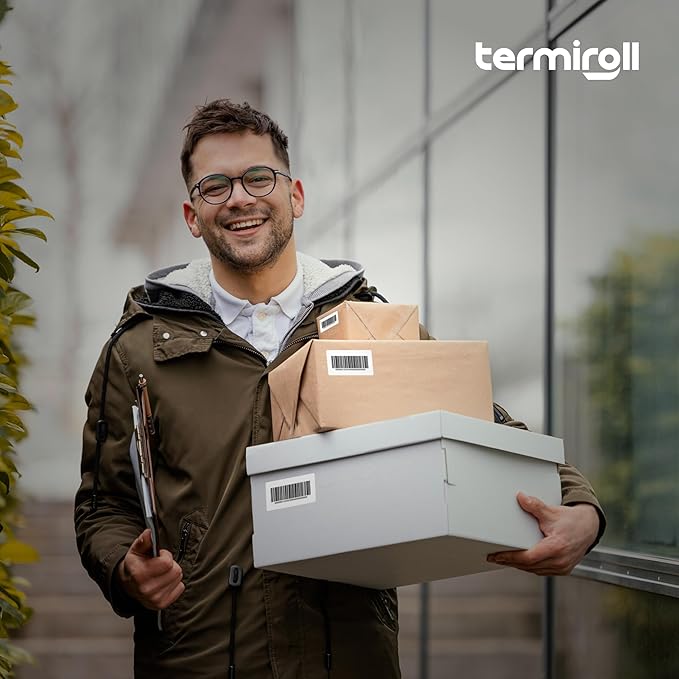 2x1 Thermal Label for Barcodes & Address - Perforated - 1000 Labels/Roll - Compatible with Most Direct Thermal Printers Rollo, Zebra - Strong Adhesive, BPA-Free, Commercial Grade (2"x1", 1000, Count)