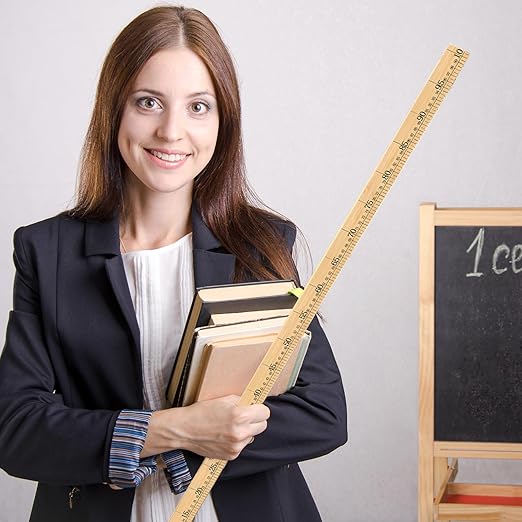 24pcs Meter Sticks 39in Stick Ruler Meter Sticks for Classroom Wood Rulers Bulk with Centimeters Rulers Bulk for Classroom Not Yard Sticks in Bulk Yardsticks Wood Yard Stick Ruler
