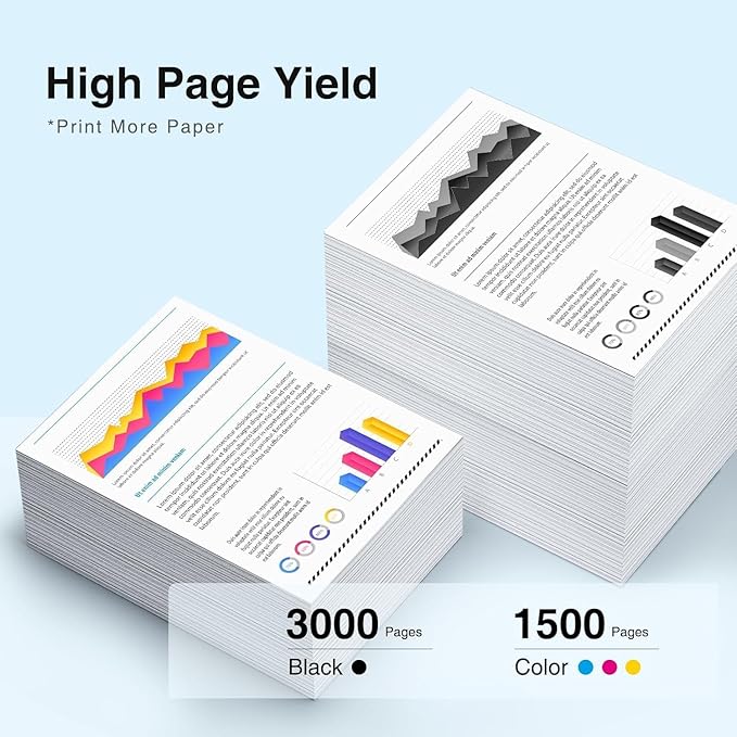 Compatible for LC3033 BK C M Y Ink Cartridges Brother LC3033XXL Super High-Yield Replacement for Brother Ink Cartridges LC3033 LC-3033 LC3035 Work with MFC-J995DW MFC-J805DW MFC-J815DW Printer-4 Packs