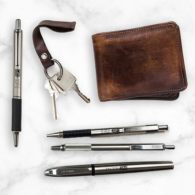 Zebra Pen G-301 Retractable Gel Pen, 0.7mm Medium Point, Stainless Steel Barrel, Ideal for Office Supplies, School Supplies & Teacher Supplies, Black Ink, 12-Pack (41310)