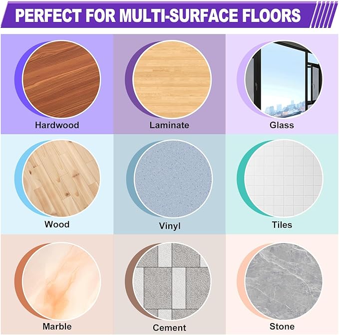 IOPRETTY Mop Pads for Swiffer Powermop - 10 Pack Wet Dry Disposable Refills for Hardwood Floor Cleaning - Mopping Replacement for Tile Wood Multi-Surface Floors - Sweeping Cloths for Home Kichen