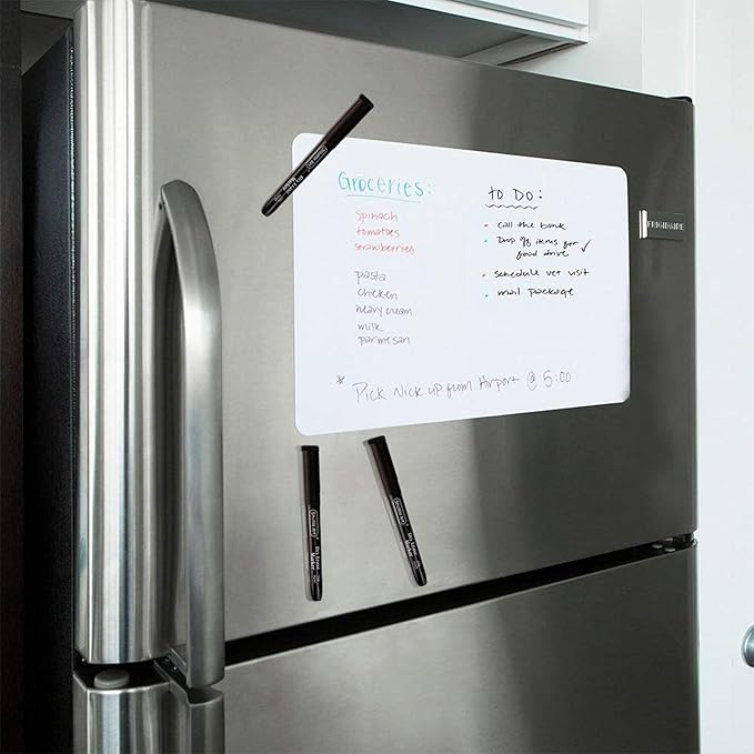 Shuttle Art Dry Erase Markers, 15 Pack Black Magnetic Whiteboard Markers with Erase,Fine Point Dry Erase Markers Perfect For Writing on Whiteboards, Dry-Erase Boards,Mirrors for School Office