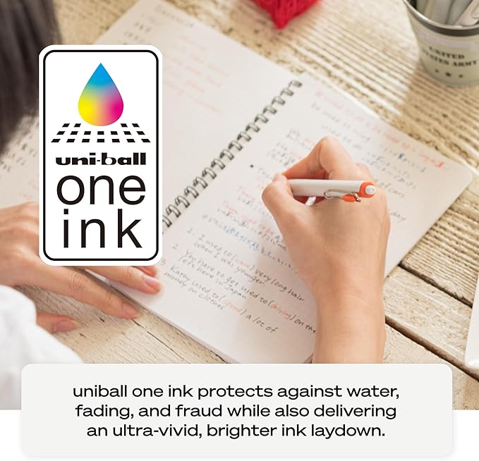 Uniball Gel Pen 144 Pack, 0.38mm Ultra Micro Black Ink, Smooth Writing Office Supplies