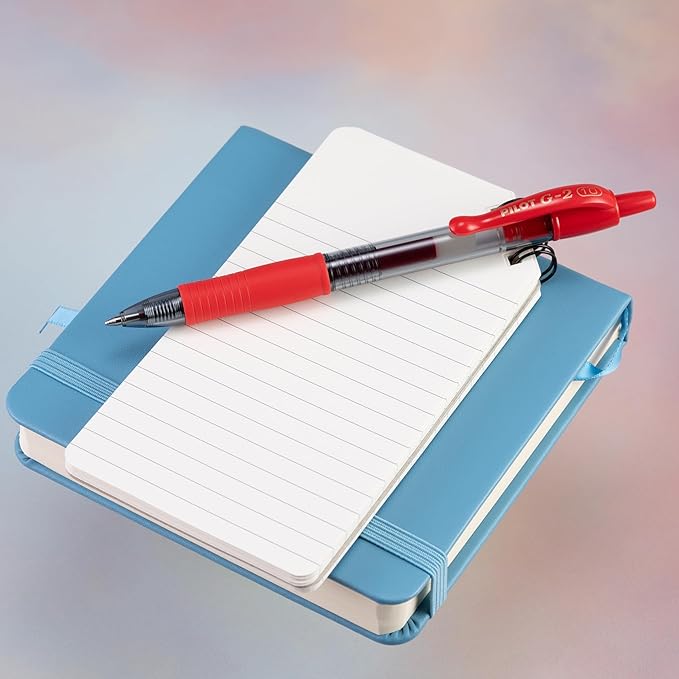 Pilot G2 Premium Gel Roller Pens, Bold Point 1 mm, Red Pens, Pack of 12 - Ideal for School, Journaling & Office Writing