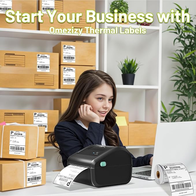 4x6 Thermal Labels, Shipping Address Label (Pack of 250 4x6 Roll Labels) - Compatible with JADENS, ASprink, Phomemo, Rollo, Zebra, Omezizy and Other Thermal Printers