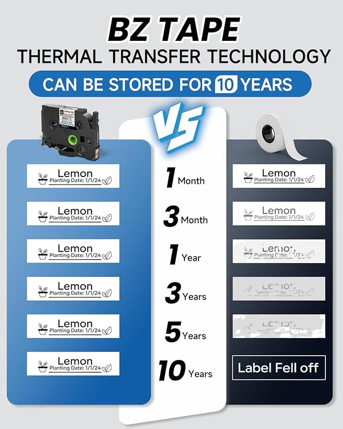 Vixic Label Makers, Label Maker Waterproof-Labels, D210S Label Maker Machine with Tapes, Portable Label Machine with Keyboard Powered by Type-C, Handheld Labeler Machine for School Office Organization