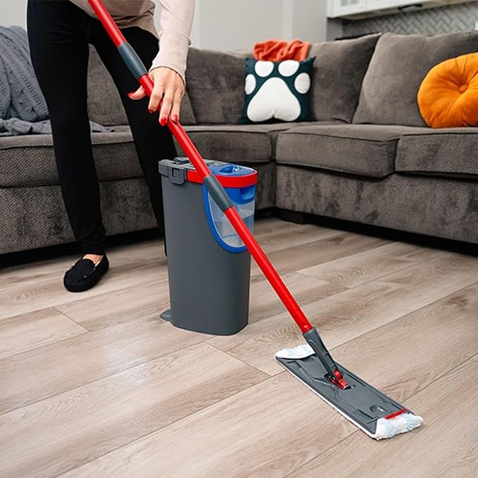 6 Pack Mop Replacement Pads for O-Cedar H2prO Flat Mop System | Machine Washable | Reusable | Microfiber Mop Head Replacements