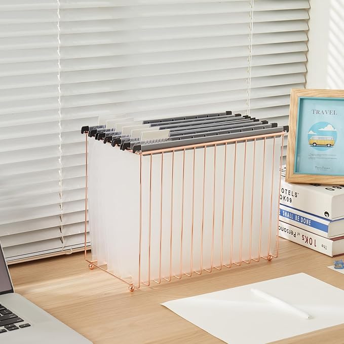 30 Piece Transparent Hanging Folder, Letter Size, with 1/5 Cut Adjustable Label, polyethylene Hanging File Folder 9.5x11 inch, Suitable for Office, Home, School