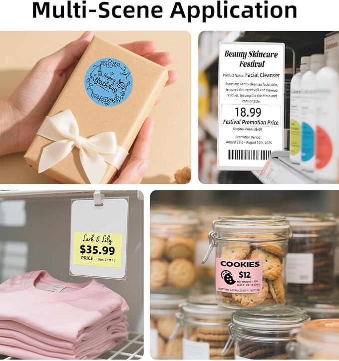 ORGSTA Bluetooth Thermal Shipping Label Printer T001-Plus Wireless 4x6 Shipping Label Printer for Small Business Support Android iPhone & Windows Widely Used for Amazon, Ebay, Shopify, Etsy, USPS