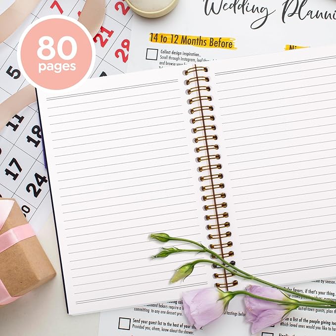 VONTP Boho Abstract Floral Spiral Notebook, Purple Abstract Flower Aesthetic Journal, Boho Office Supplies, Botanical Floral College Ruled Notebook Journal for Writing, 5.5x8.3