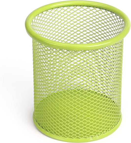 Tamaki Pen Holder Cup for Desk, Wire Mesh Pencil Cup Holder for Desk Office Pen Organizer (Green)