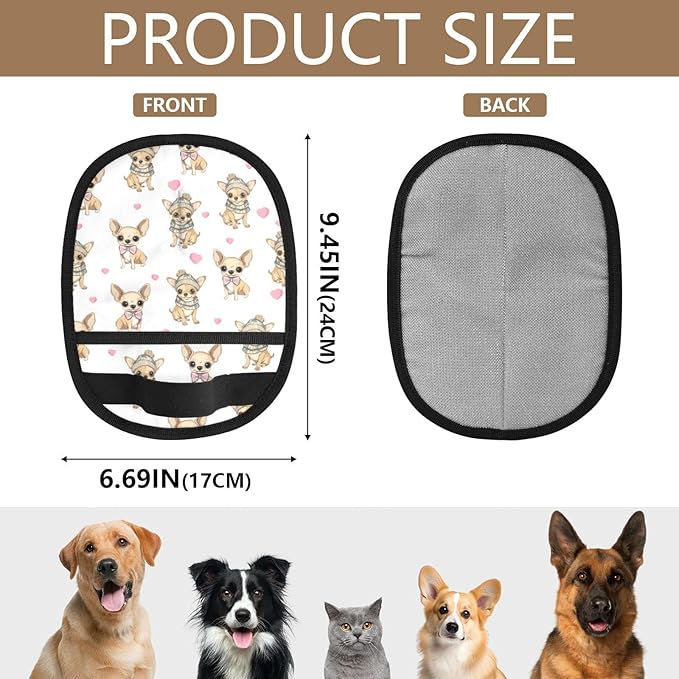 Chihuahua Pet Hair Removal Glove for Cats & Dogs Reusable Pet Hair Removal Glove pet Hair Electrostatic Gloves