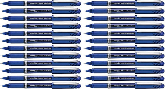 Pentel® EnerGel™ NV Liquid Gel Pens, Fine Point, 0.5mm, 54% Recycled, Blue Ink, Pack Of 24 Pens