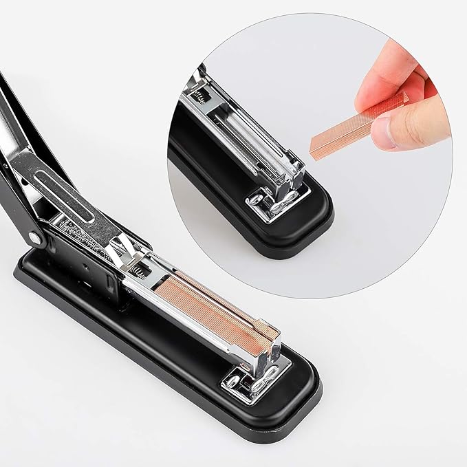 Alsisk Standard Staples,1/4 Inch Length,6 Boxes-6000pcs, Rose Gold