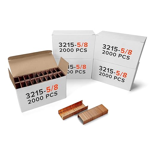 IDL Packaging Heavy Duty Staples - Stainless Steel, 1 1/4" x 5/8" x 0.08" (5 Boxes, 10000 pcs) - Industrial, Non-Rusting