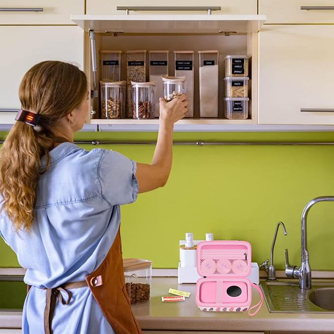 Labels Printer Case Compatible with COLORWING D30 Bluetooth Wireless Portable Labeling Printer Also for Phomemo D30 D35 for Memoking Mini Thermal Printing Sticker Storage Holder