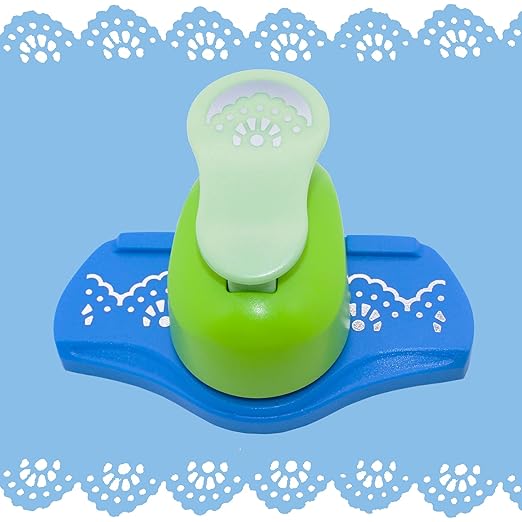 MIAO JIN Semicircular Wreath Craft Paper Edge Punch - Hand Scrapbooking Hemming & Fancy Border/Edge Hole Punch, DIY Art Projects, Cards, Decorations