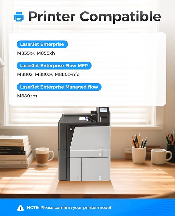 828A Toner Cartridge CF358A CF359A CF364A CF365A Image-Drum 4 Pack Compatible HP 828A Drum Unit Replacement for Color Laserjet Enterprise Flow MFP M880z M880z+ M855x+ M855xh M855dh M880 M855 Printer