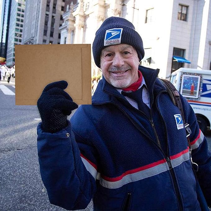 20 Pack brown Kraft Rigid Mailers, 7.5x9.5 inches Self Seal Photo Document Mailers Premium Cardboard Keep Flat Envelopes for Photos, Pictures, Papers CD