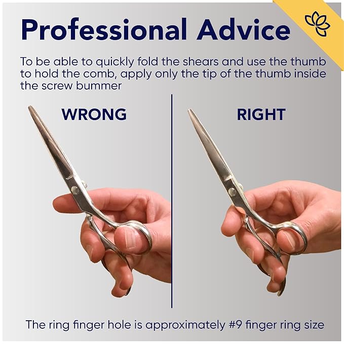 Equinox Razor Edge Series Professional Hair Scissors - 6.5” Premium Japanese Stainless Steel Hair Cutting Scissors, Hair Shears, Hair Razors for Hair Cutting, Barber Accessories & Hair Salon Supplies