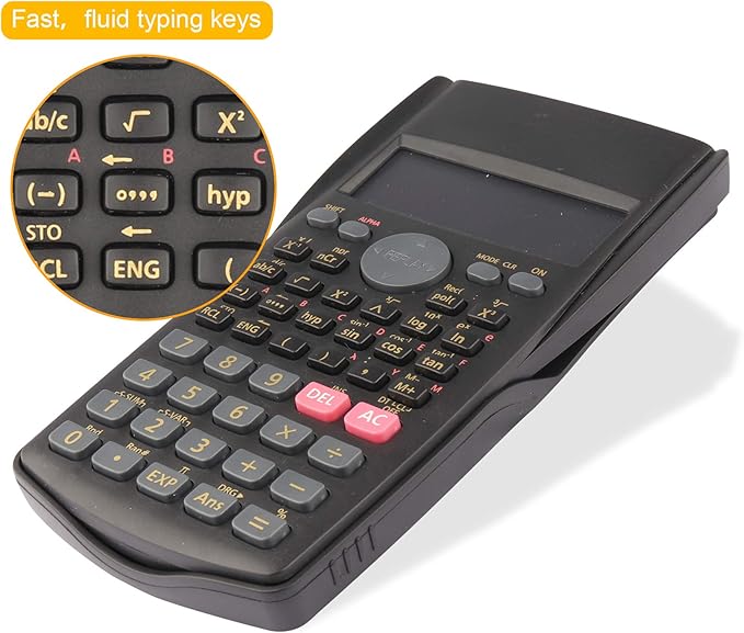 2-Line Engineering Scientific Calculator Function Calculator for School and Business (HY-82MS)