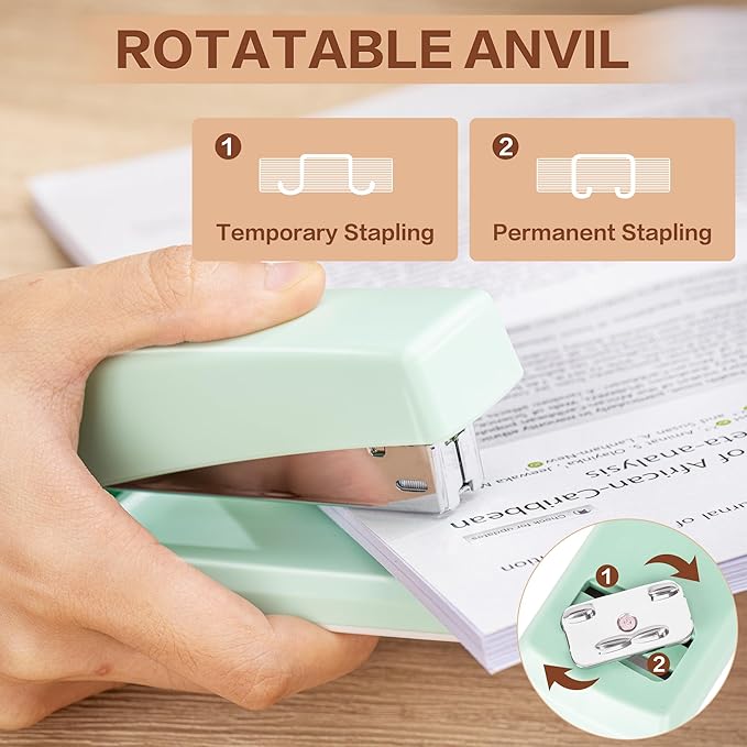 Deli Stapler, 12 Pack Staplers with 12000 Staples and 12 Staple Removers, Staplers for Desk, 25 Sheet Capacity, Assorted 6 Colors