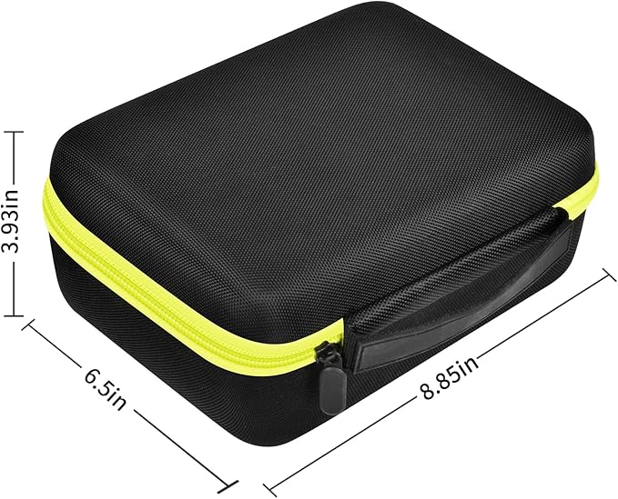 Case Compatible with Brother P-Touch PTD220 D210 Home/Office Everyday Label Maker, Storage Holder Carrying Organizer for Label Tapes, AC Adapter, Charging Cables (Box Only) - Black