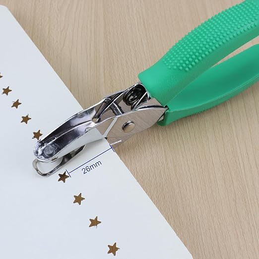 1/4 Inch Star Shaped Hole Puncher, Handheld Single Hole Paper Punch, One Hole Paper Punch for DIY Craft Paper Scrapbook Puncher Hand Tool