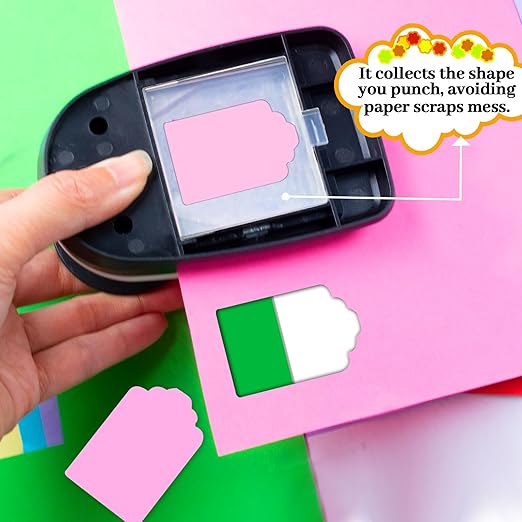 2 inch Tag Punch, Paper Punches, Tag Punches for Paper Crafts, Hole Puncher for Tags, Gift Tag Punch, Craft Punches for Paper Crafts, Tag Cutter Punch, tag Maker