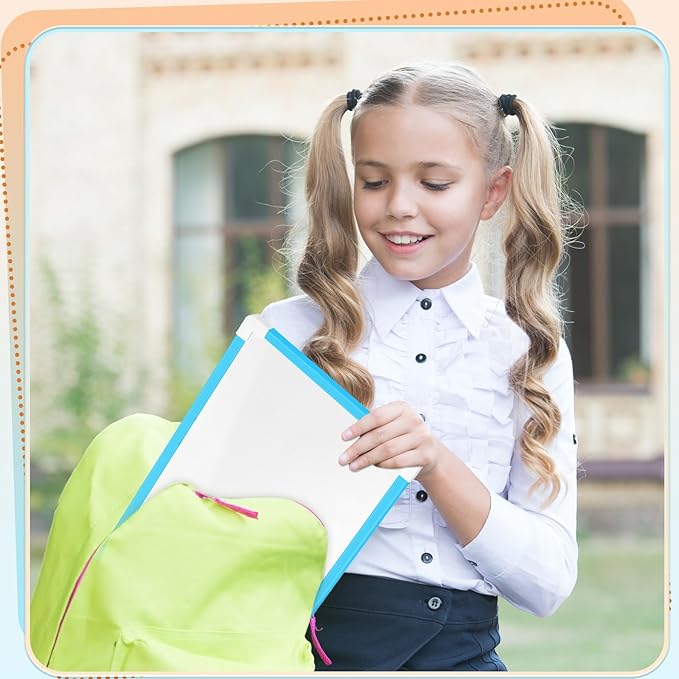 Colarr 6 Set Hanging Magnetic Dry Erase Board 8'' x 12'' Small Double Side White Board for Kid, Education Classroom Bulk, Mini Whiteboard Drawing Writing Lapboards for Student Kid to Do List Notepad