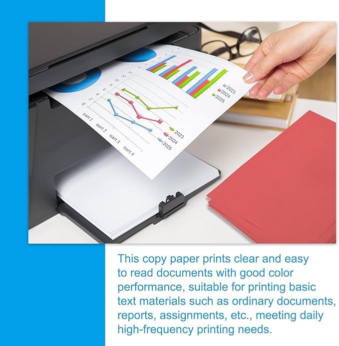 MECCANIXITY 25 Sheets Colored Copy Paper 16.5 x 11.7 Inch Printer Paper 80gsm Light Blue for Office Printing, Document Copying, Invitations, Forms, Art Projects