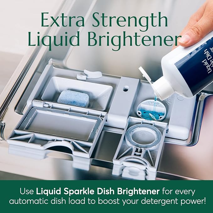 CLEANOMIC Liquid Sparkle Dish-Brightener - Dishwasher Rinse Aid